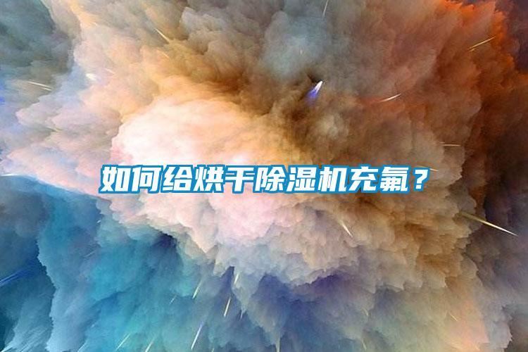 如何給烘干除濕機充氟？