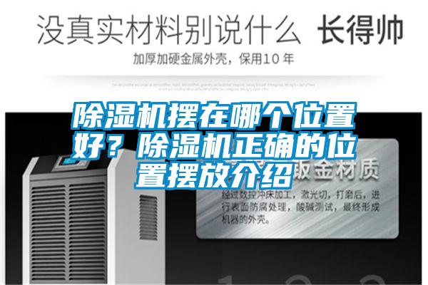 除濕機擺在哪個位置好？除濕機正確的位置擺放介紹