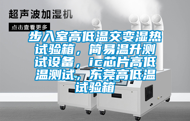 步入室高低溫交變濕熱試驗箱，簡易溫升測試設(shè)備，ic芯片高低溫測試，東莞高低溫試驗箱